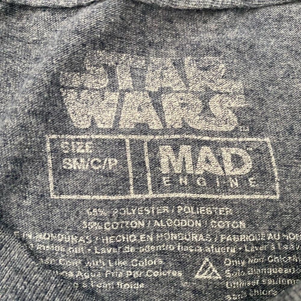 Star Wars Gray Graphic T-Shirt Small - Picture 3 of 4